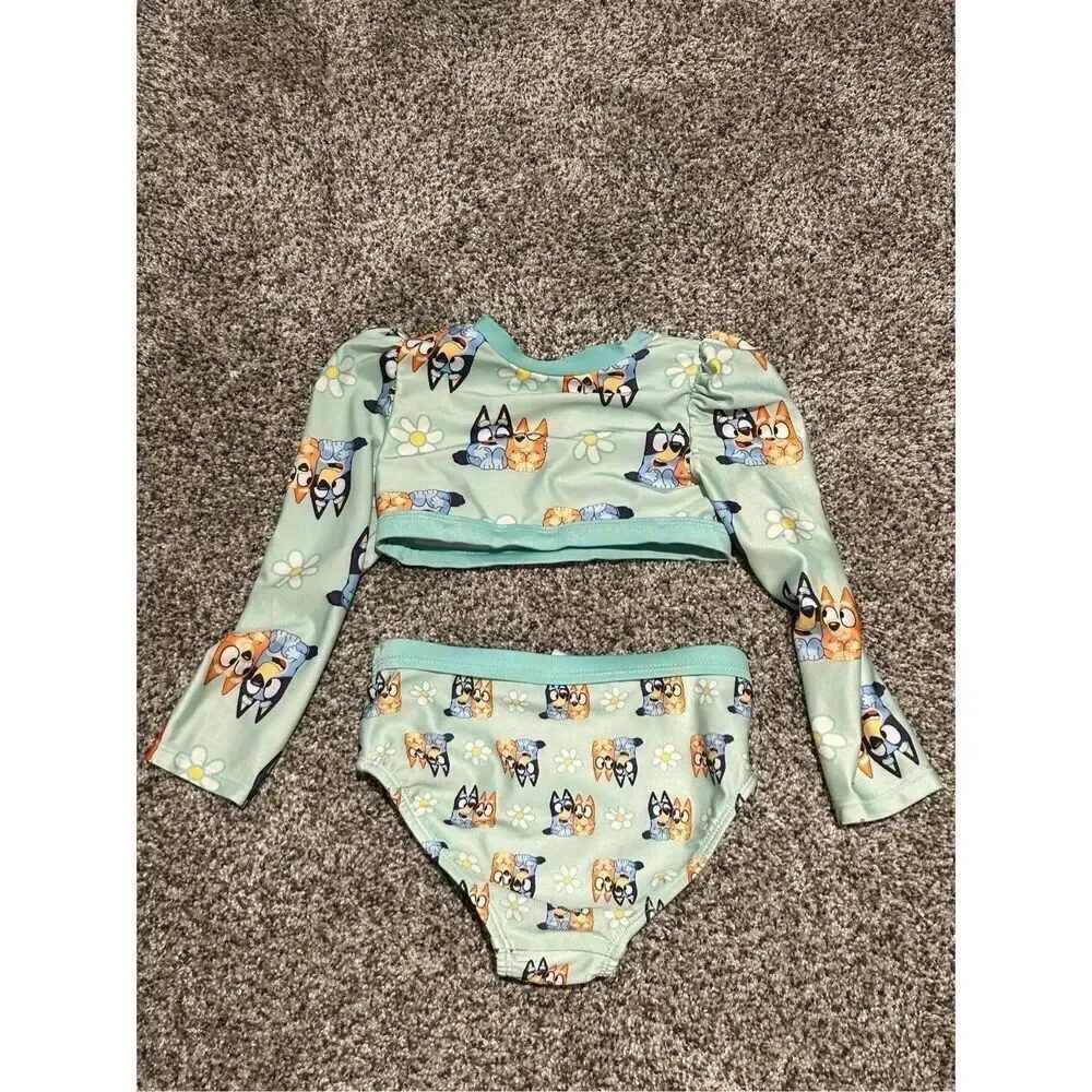 Bluey 2 piece bathing suit size 2T